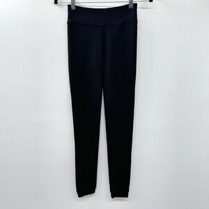 Free Country Faux Fur Lined Leggings Sz XS S Black Warm Winter Outdoors Hiking